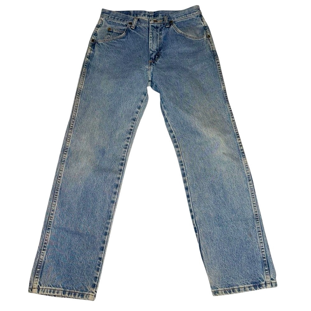 WRANGLER Men’s Jeans SZ 30x29 100% Cotton5 Pockets Relaxed Fit Straight Leg EUC